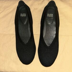 Eileen Fisher Women's Black Knit Loafers